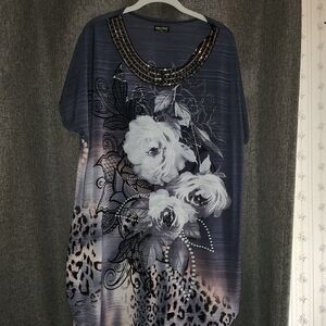 Elegant/Sheer Floral Print Women's Top